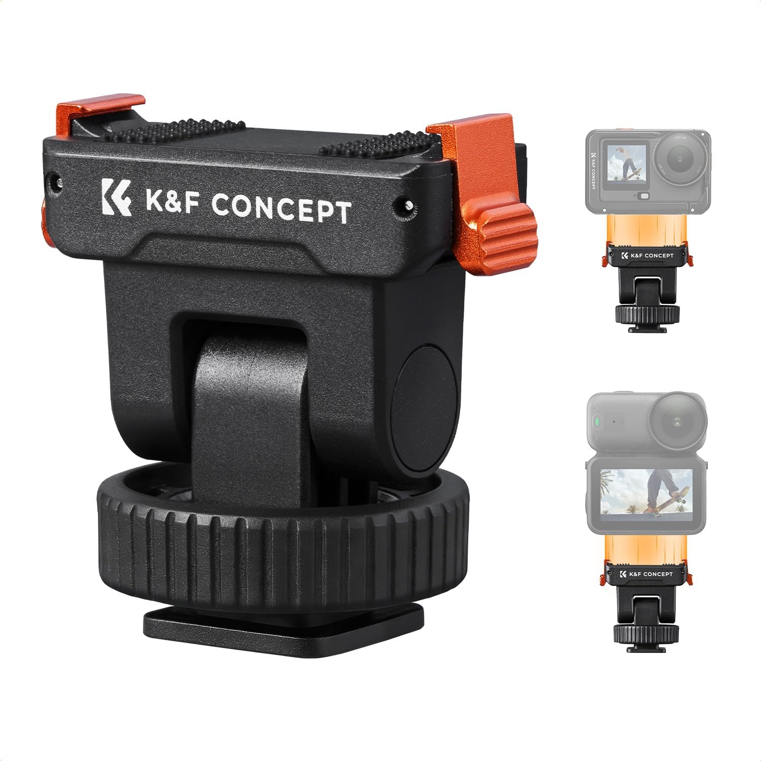 Detalle de K&F CONCEPT Cold Shoe Adapter für Osmo Action 3/4/5 160°