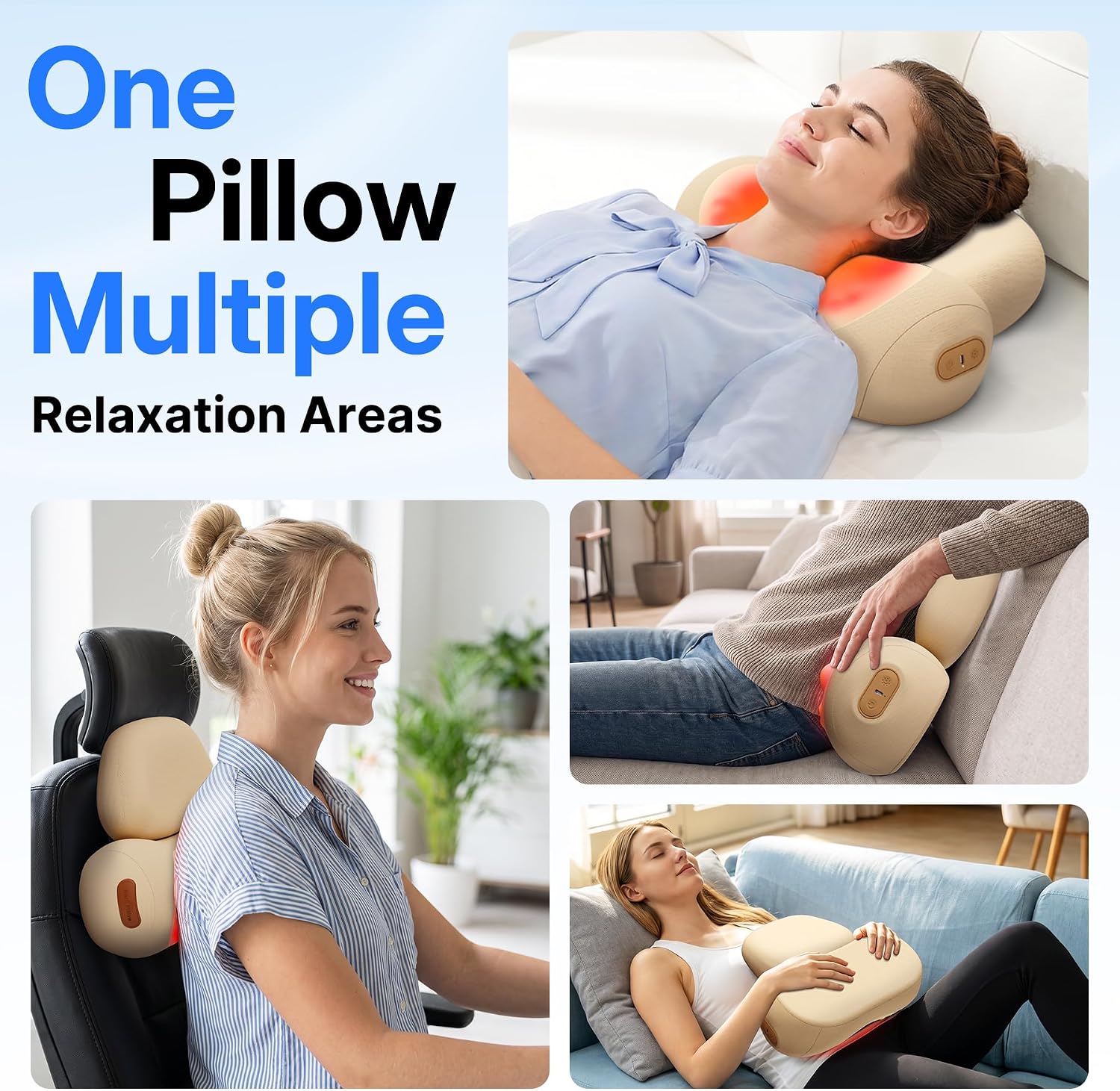 Thumbnail 6 de Shiatsu Neck Massager Pillow, Oatmeal