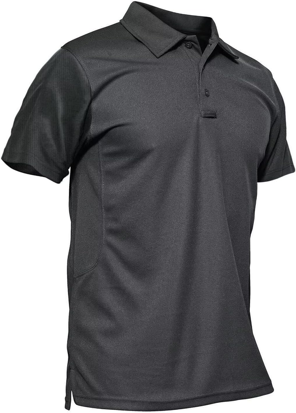Detalle de MAGCOMSEN Men’s Quick-Dry Performance Polo Shirt (Pique Jersey Tactical Golf Style)