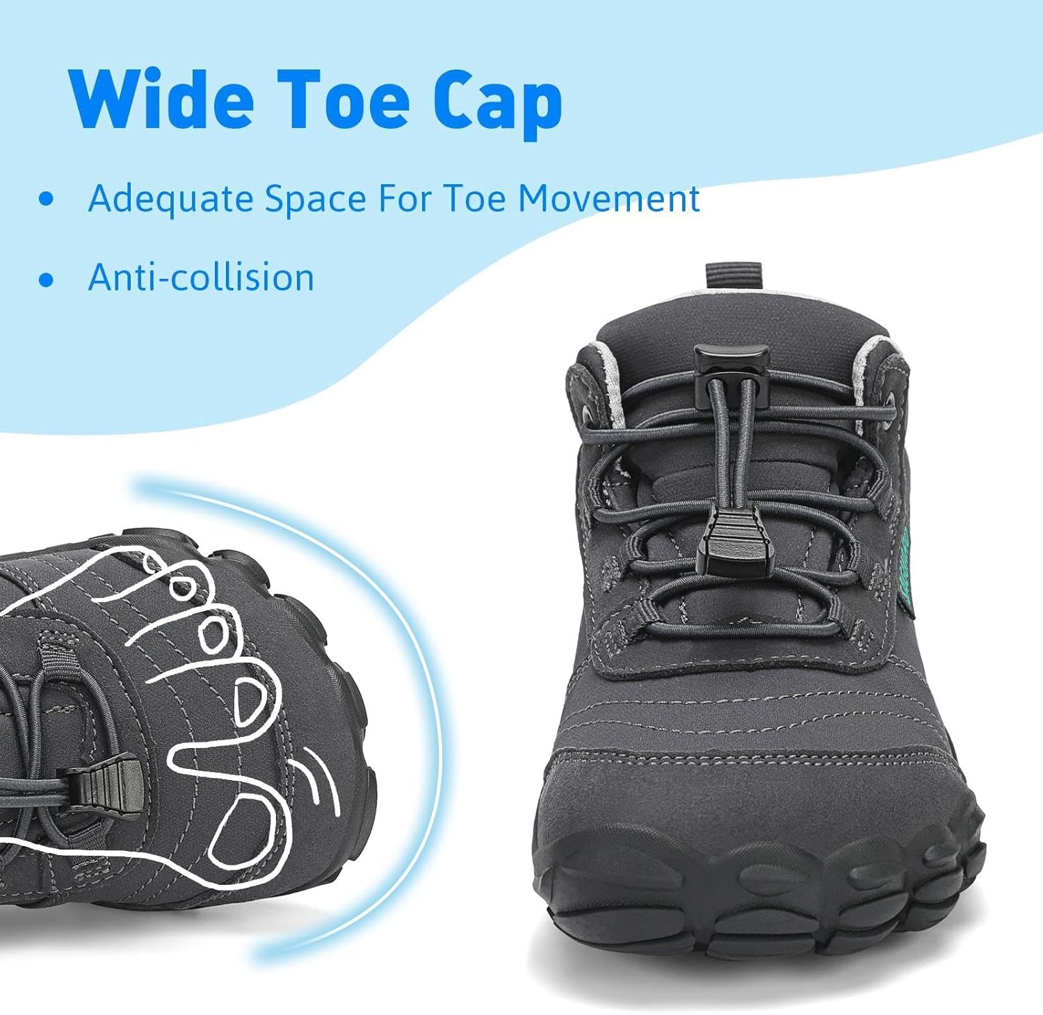 Thumbnail 1 de SAGUARO Enfants Chaussures de Trail Barefoot – Légeres, Respirantes et Confortables (26-36 EU)
