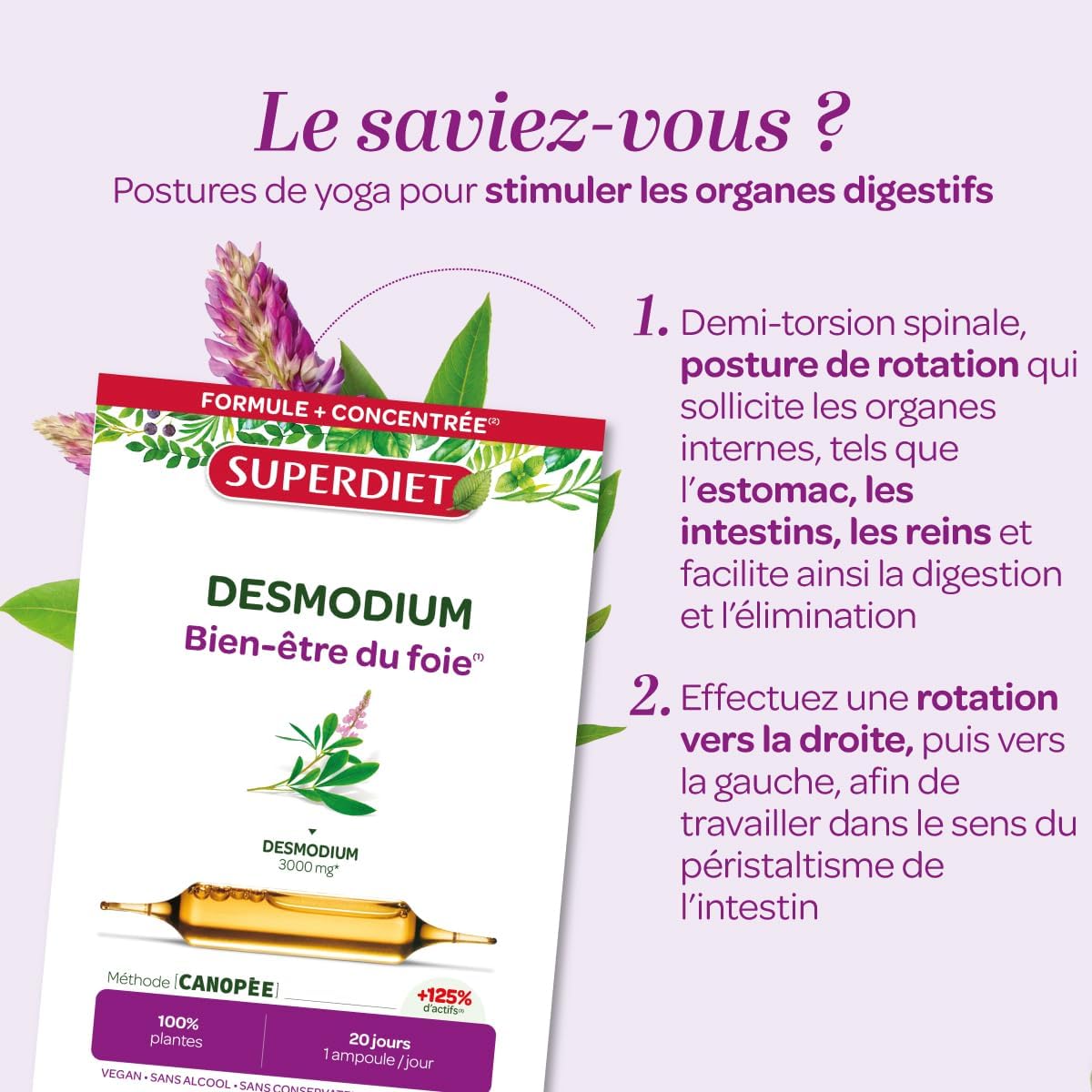 Thumbnail 3 de SUPERDIET DESMODIUM 20 ampoules 💊
