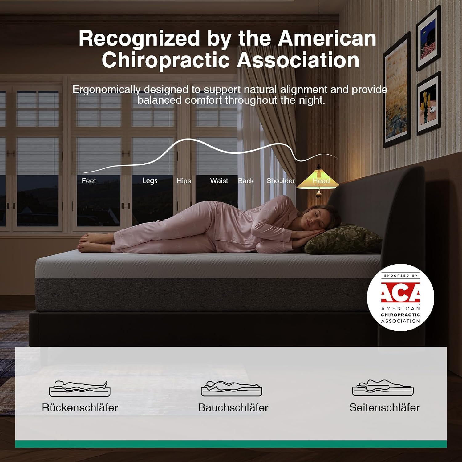 Thumbnail 6 de Novilla N-2510M801-12-Q-CA Queen Memory Foam Mattress, 12-Inch Gel Foam