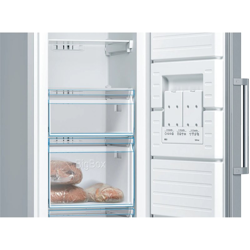 Detalle de Bosch Serie 4 GSN36VIEP congelador vertical 242 L acero inoxidable