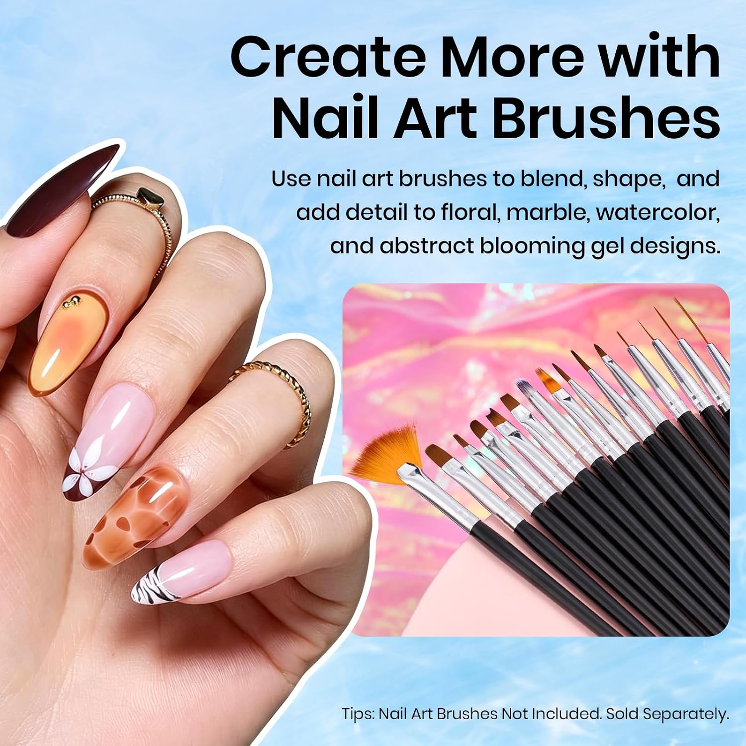 Thumbnail 6 de Beetles Blooming Gel 15ml nail polish for marble effect 💅