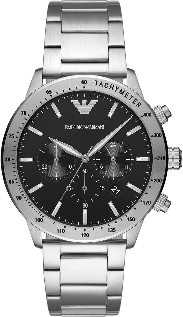 Thumbnail 6 de Emporio Armani Herren-Uhr mit 43-mm Edelstahlgehäuse, Quarz-Chronograph und 50-m Wasserschutz