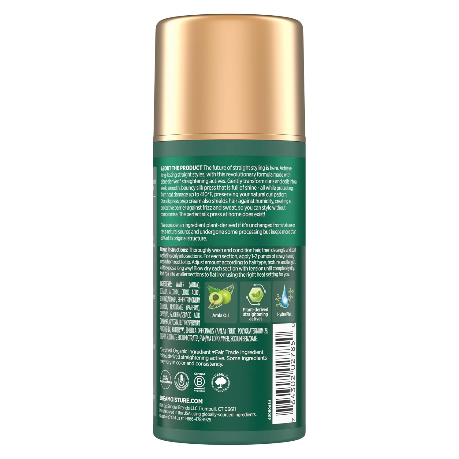 Detalle 2 de SheaMoisture Silk Press Prep Cream 3.3 fl oz