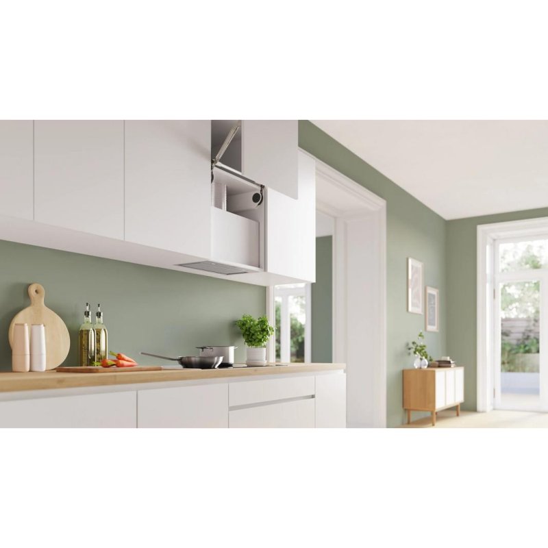 Detalle 2 de Bosch DLN56AC50: campana extractora integrada 52 cm con extracción o recirculación y LED profesional