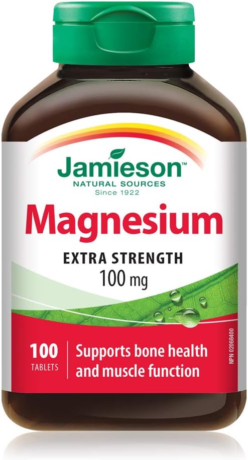 Detalle de Jamieson Extra Strength Magnesium 100 mg Tablets, 5 Magnesium Sources