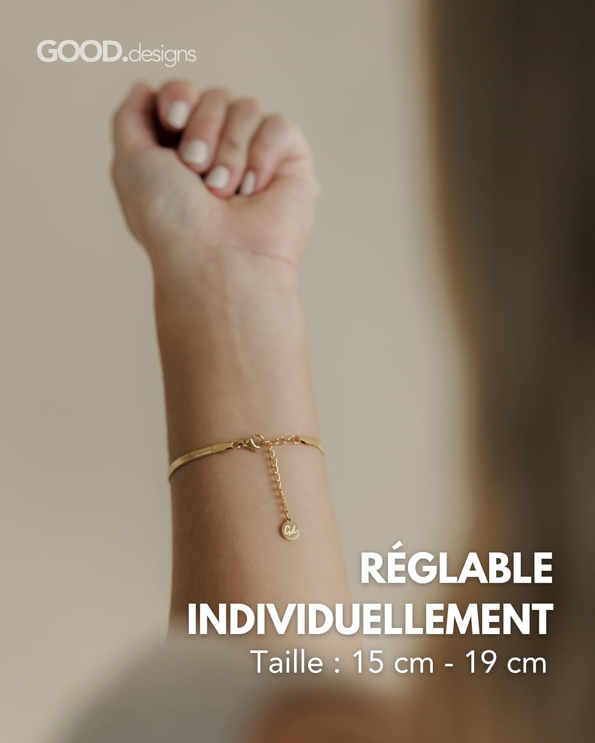 Detalle 2 de GD GOOD.designs Bracelet serpent 3 mm