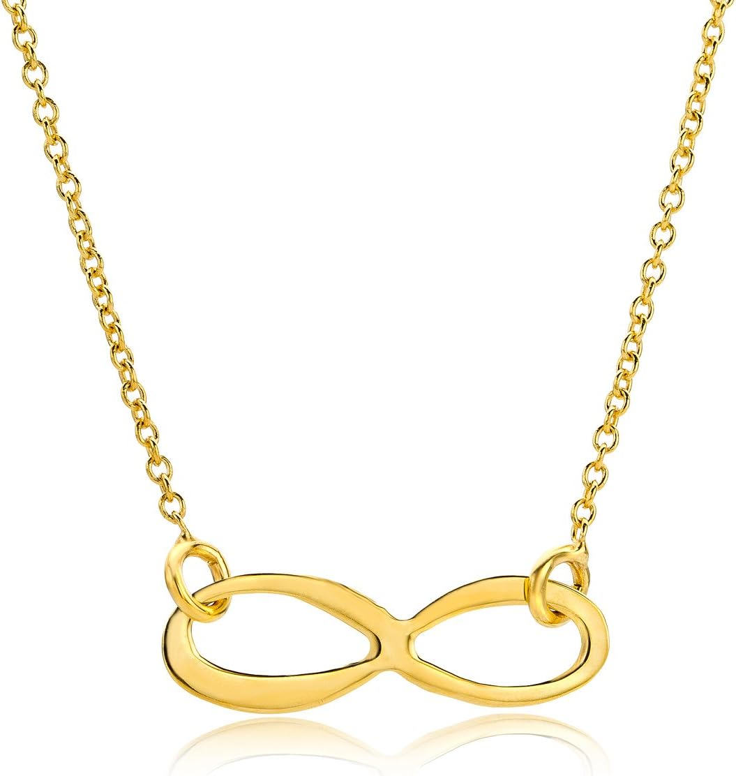 Thumbnail 1 de Orovi Collana Donna in Oro 9Kt Giallo con Ciondolo Infinity, Ø 47,5 cm – Ipoallergenico, confezione regalo