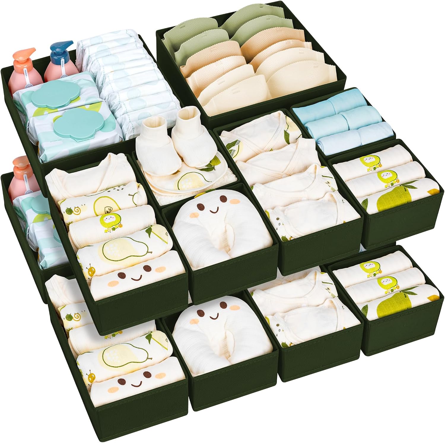 Detalle de Homsorout Fabric Drawer Organisers - 15 Pack