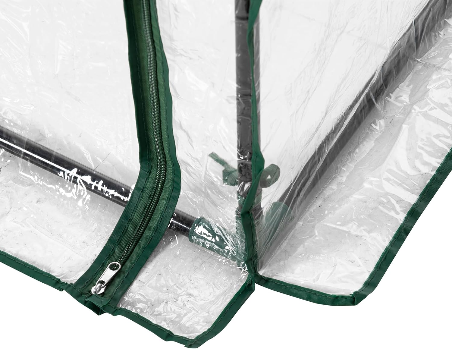 Detalle 2 de Outsunny 845-386V02 compacte broeikas met PVC-zeil en stalen frame