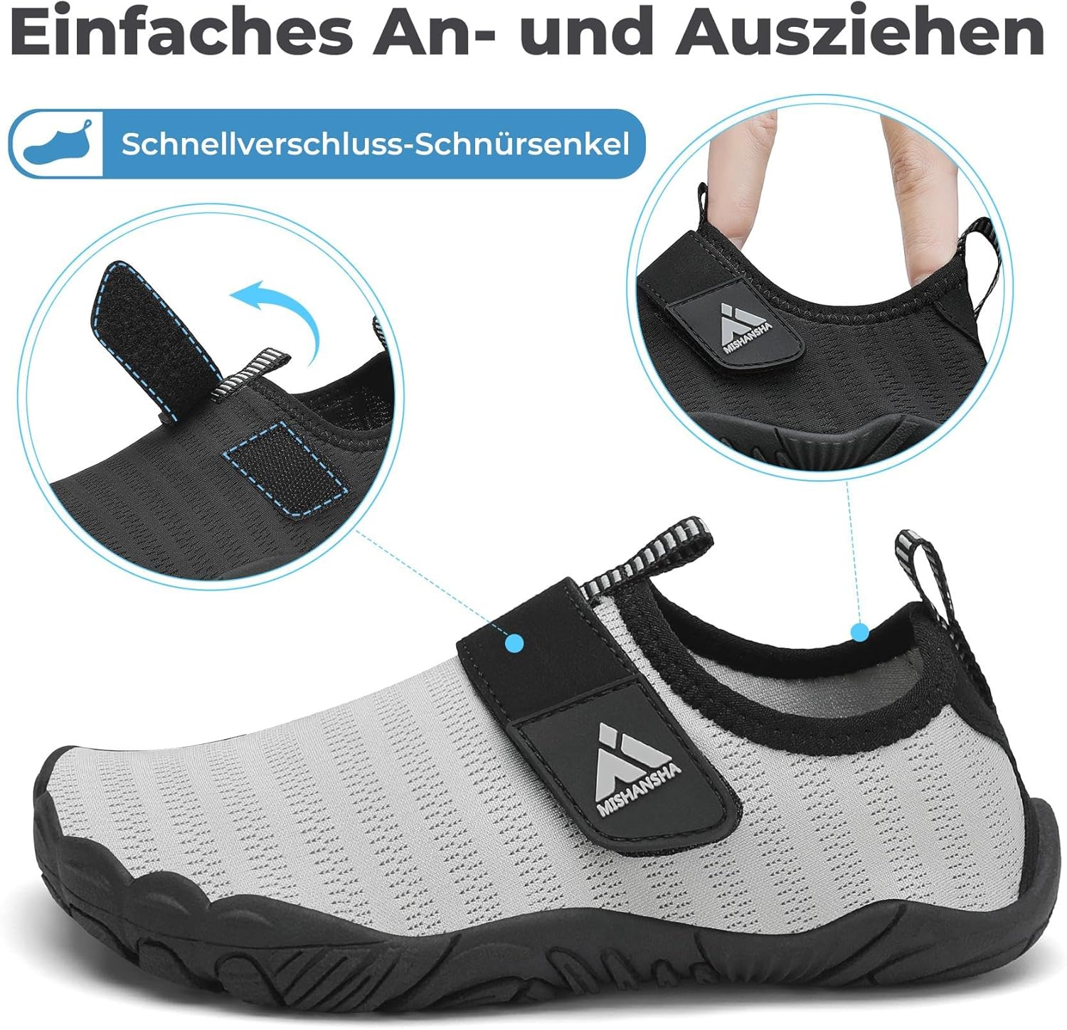 Thumbnail 3 de Mishansha Kinder Badeschuhe – Schnelles Trocknen, rutschfest & atmungsaktiv (Gr. 24–35)