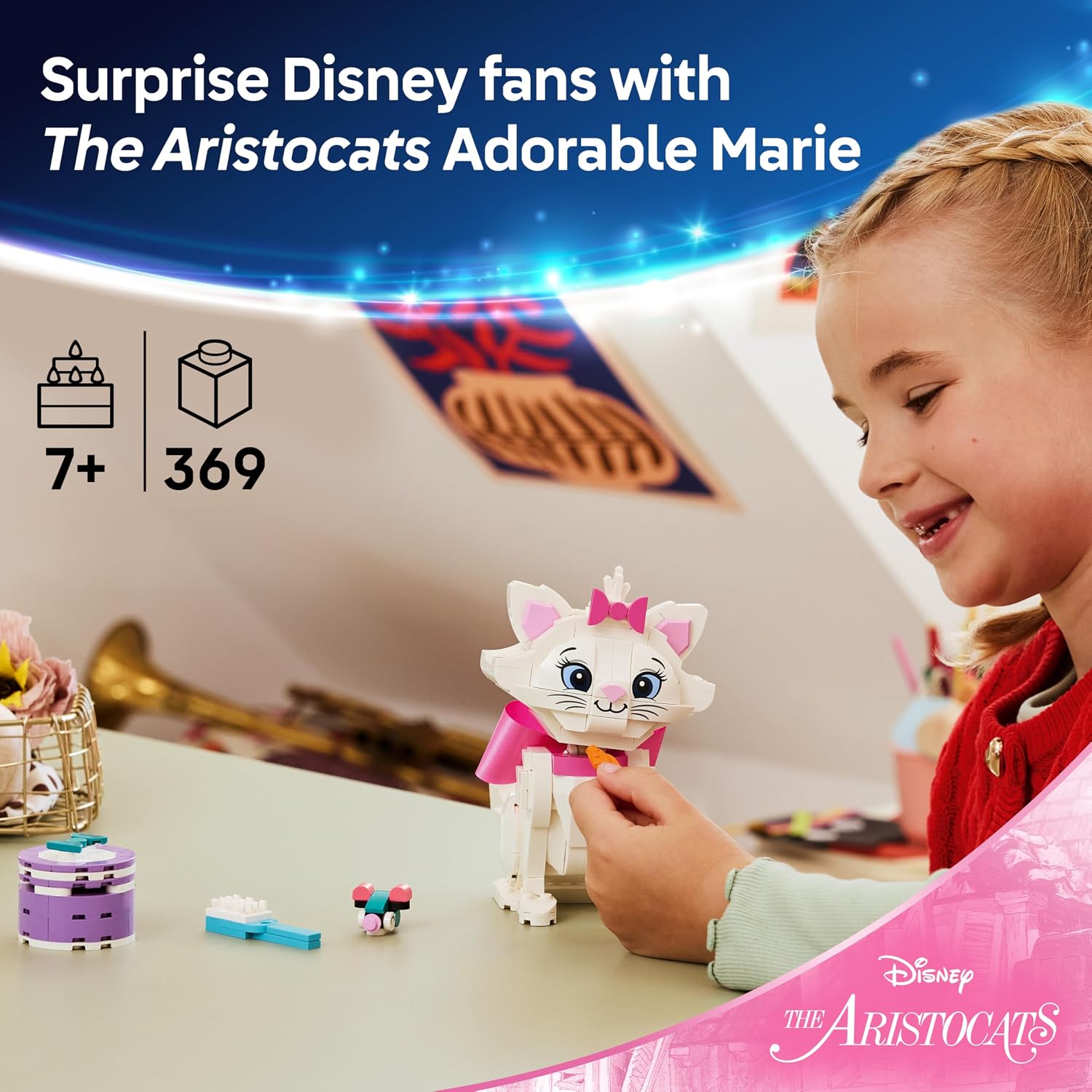 Detalle de LEGO Marie toy cat 43286 figure