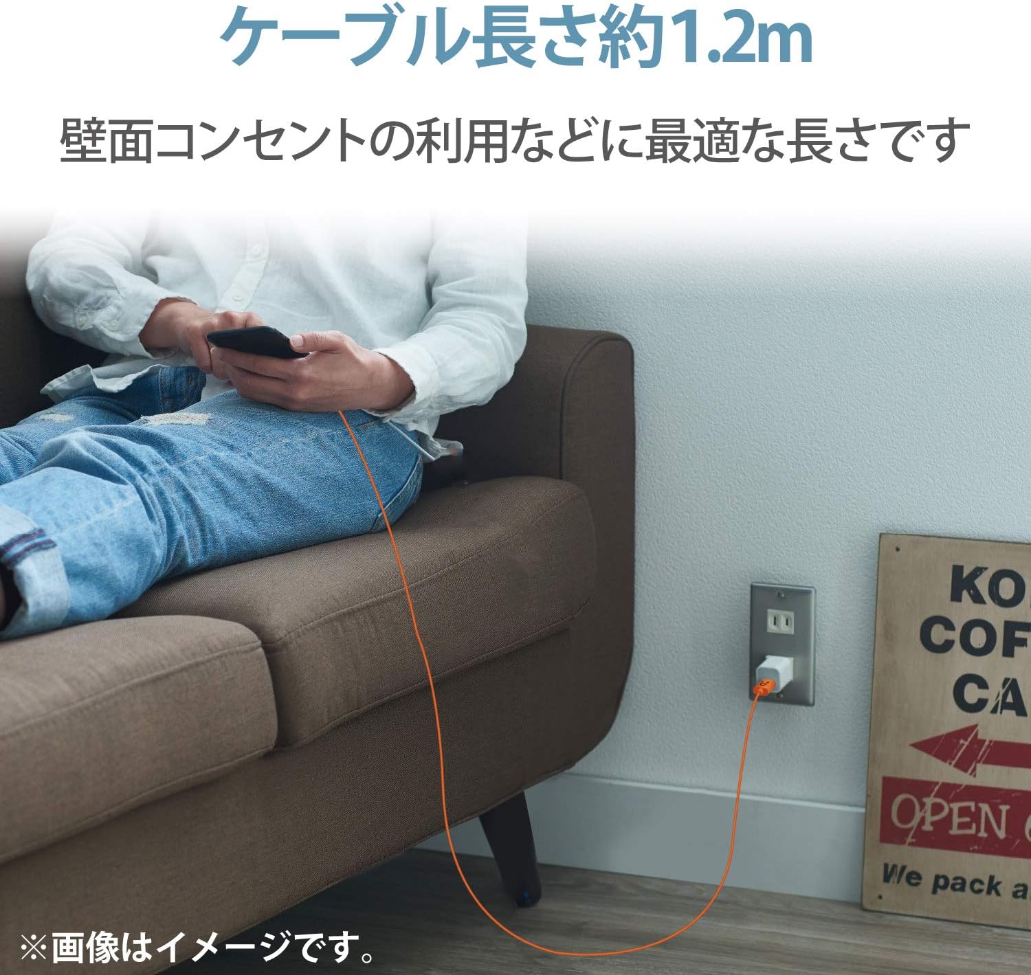 Thumbnail 6 de エレコム MPA-FUAL12CDR Lightningケーブル 1.2m オレンジ・Apple正規ライセンス品