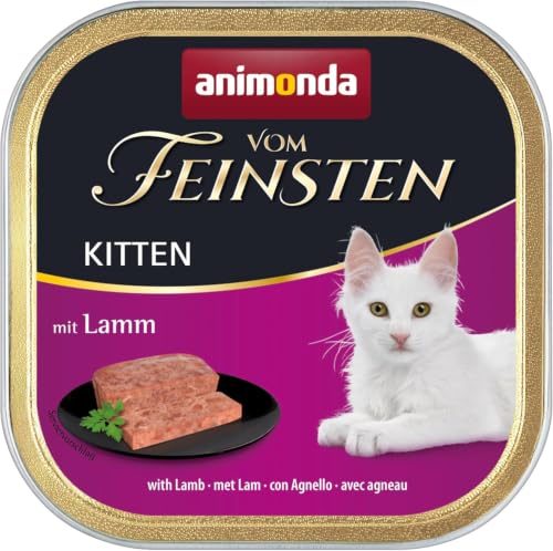 Detalle de animonda Vom Feinsten Kitten Vielfalt für Katzenkinder – Nassfutter ohne Getreide (32 x 100 g)