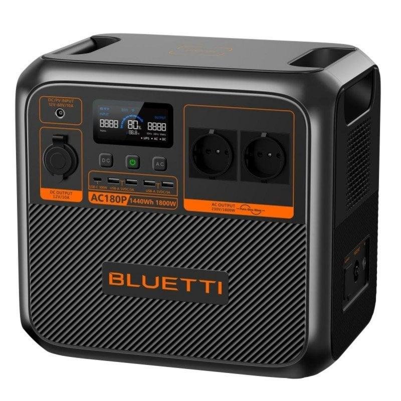 Detalle 2 de Bluetti AC180P 1440 Wh: estación de energía portátil LiFePO4 para uso profesional y emergencias