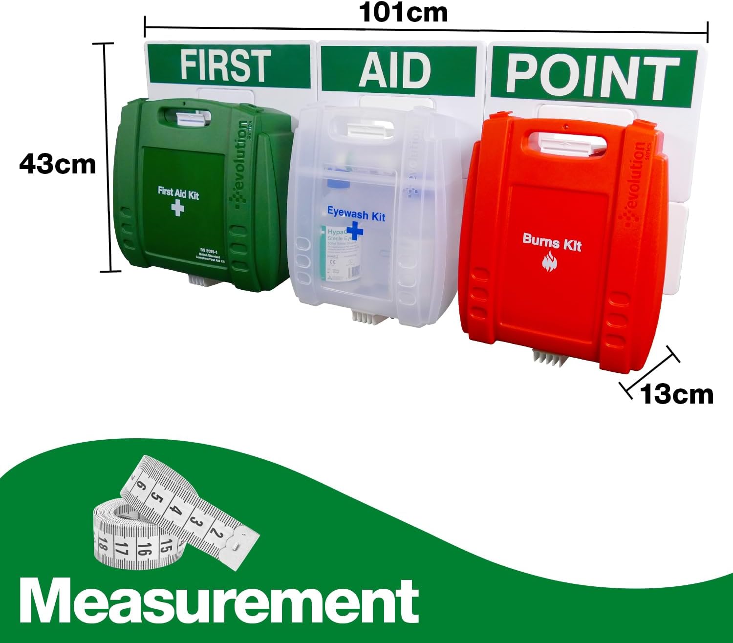 Detalle 2 de Safety First Aid Group Evolution First Aid, Eye Wash & Burns Point (Large) – 43cm x 91cm