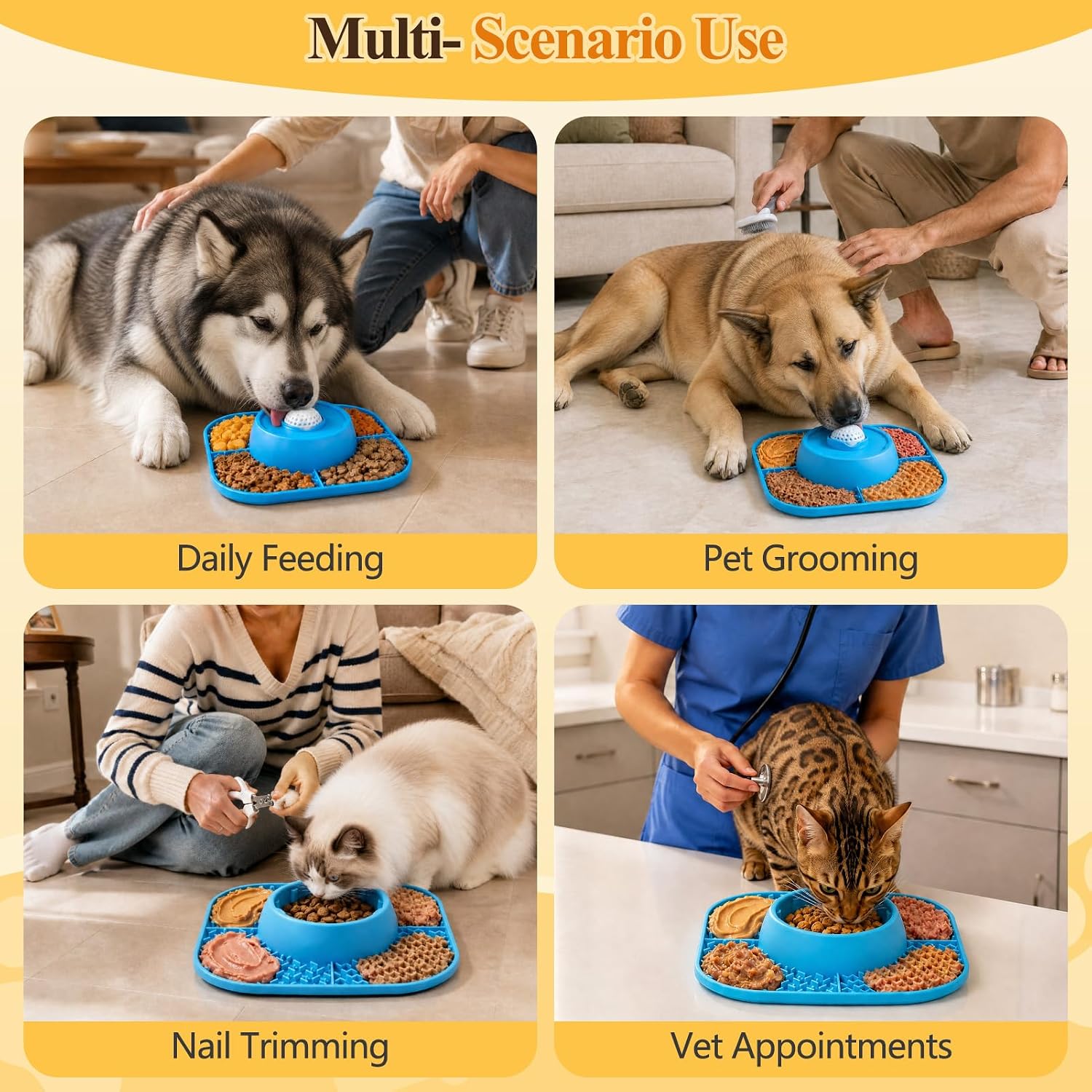 Detalle 1 de Huttoi Slow Feeder Dog Bowl Large