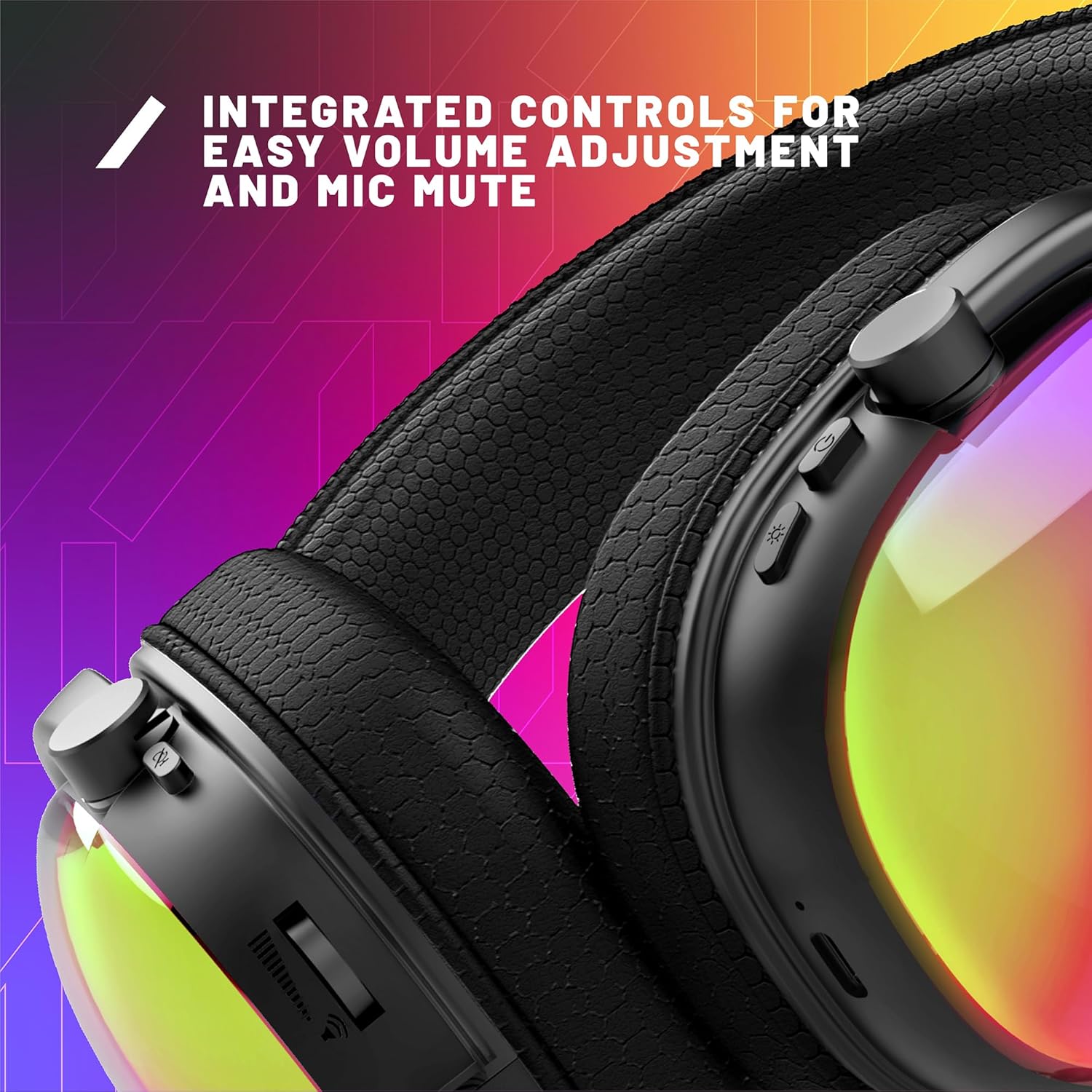 Thumbnail 6 de Stealth Radar Light Up Gaming Headset Glow Black