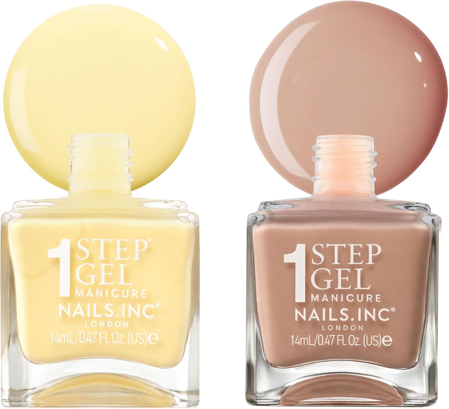Detalle de Nails.INC It's Topless Butter Crème Gel-Like Manicure Duo: 4-in-1 Gel Finish in Two Butter Shades