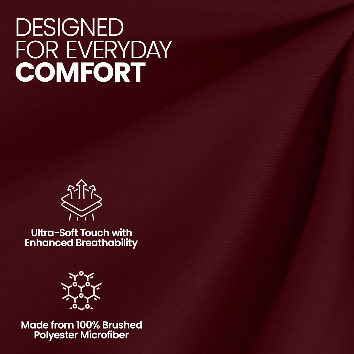 Thumbnail 6 de Utopia Bedding Fitted Sheet Single 14 inch, Burgundy