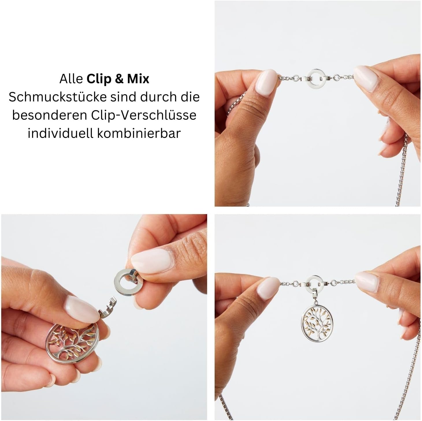 Detalle 2 de JEWELS BY LEONARDO Clip & Mix Paola Halskette