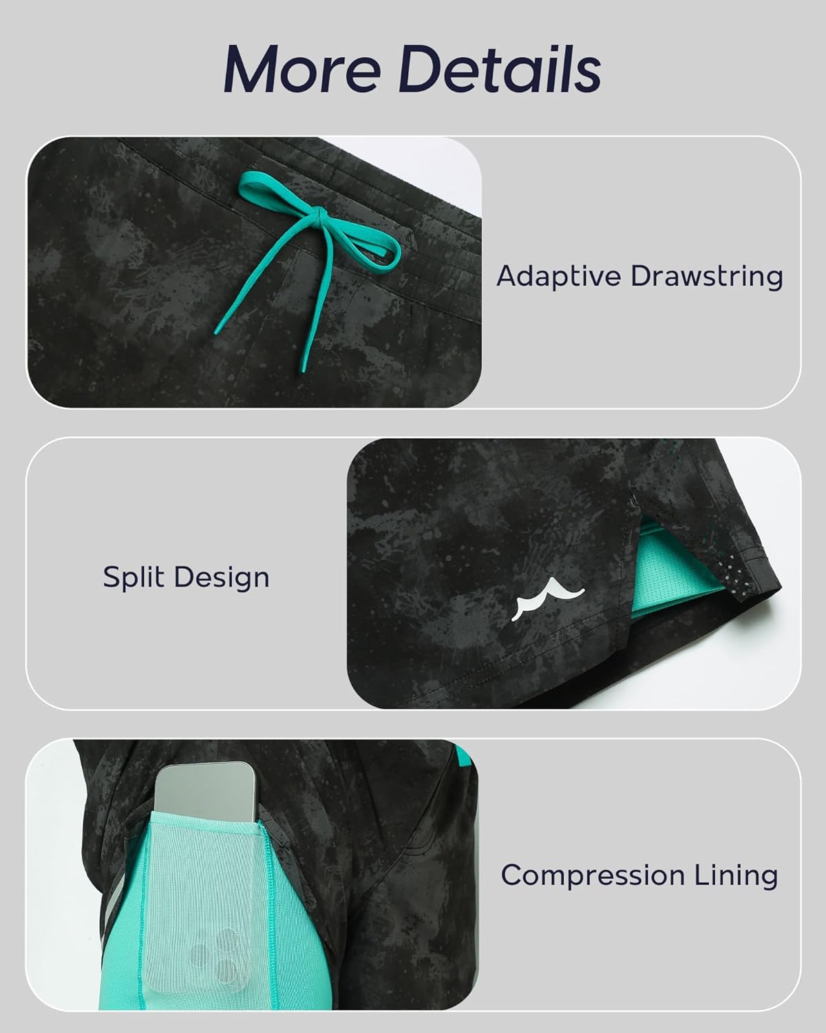 Thumbnail 3 de maamgic Men’s Athletic Running Shorts with Liner (Ultra Lightweight, 5"/7")