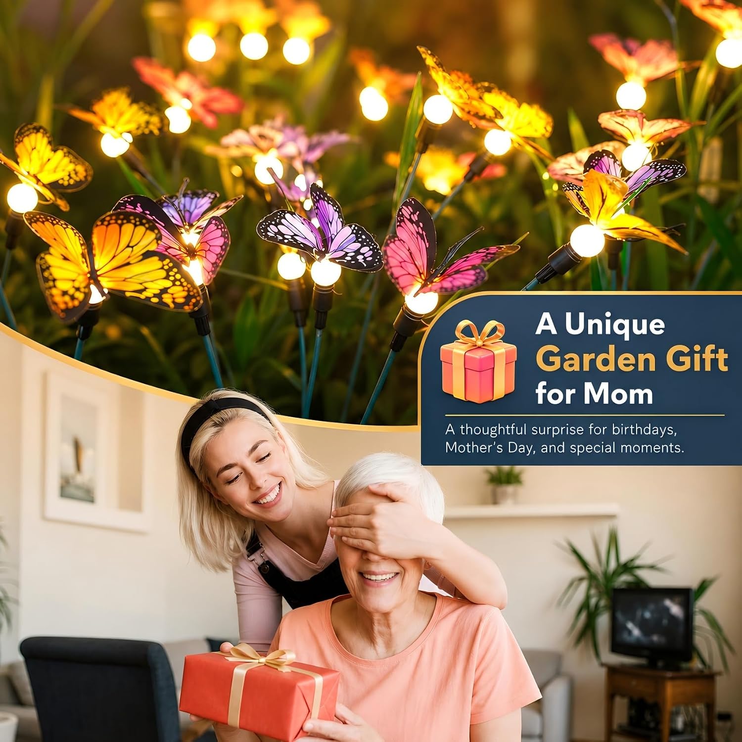 Thumbnail 5 de DooYard solar garden lights with swaying butterfly effect (2 pack)