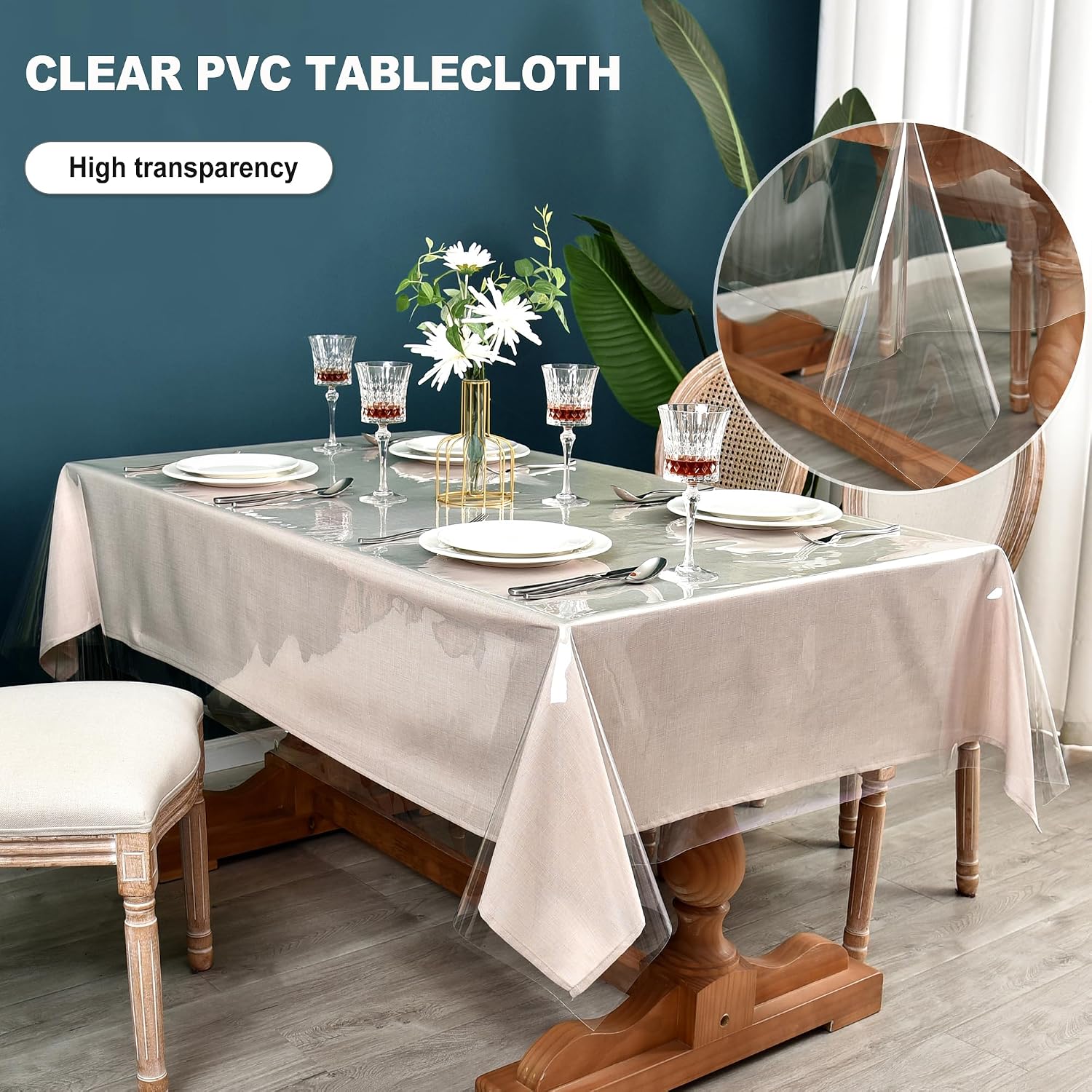Thumbnail 6 de Nasitos 2 Pack Clear PVC table covers 60x102