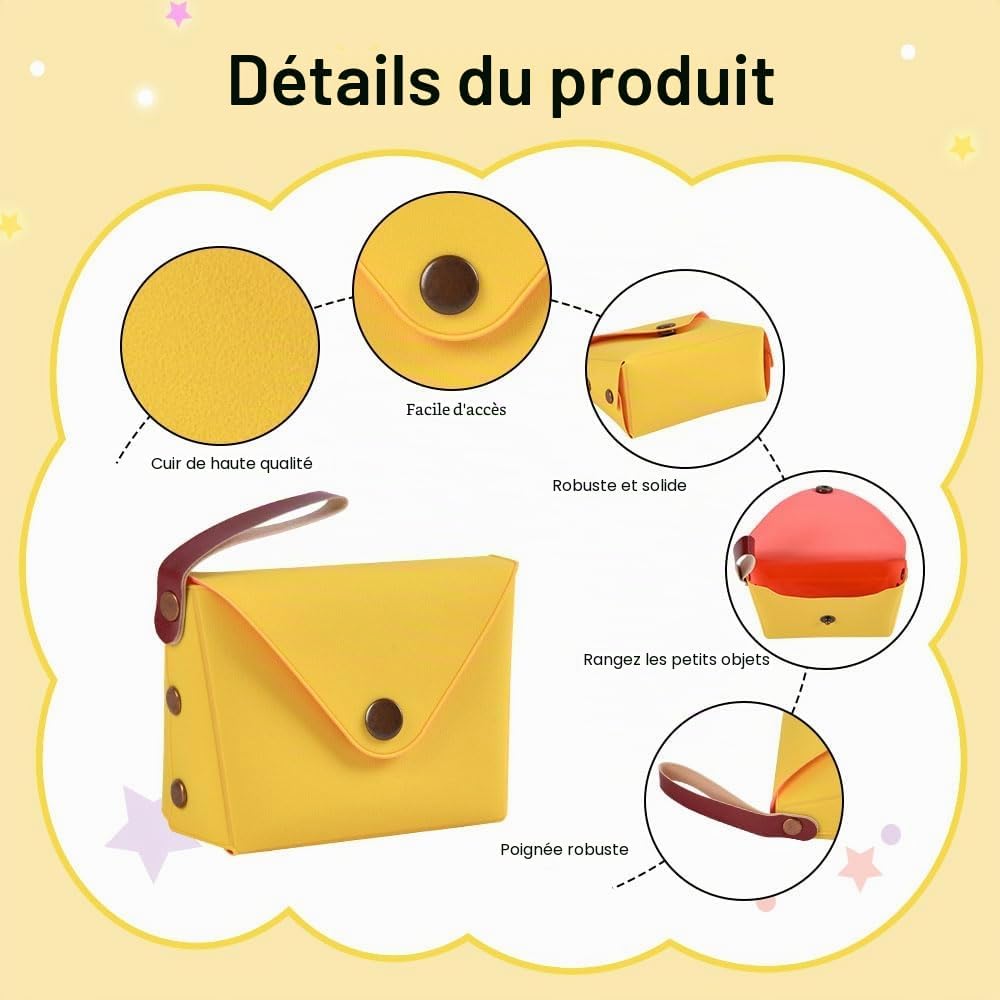 Thumbnail 2 de Aucuu Petit Porte-Monnaie en Cuir Femme – Ensemble de 4 Mini Portefeuilles Sacs à Main