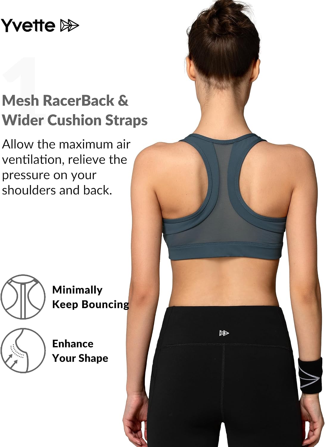 Detalle 2 de Yvette High-Impact Sports Bra