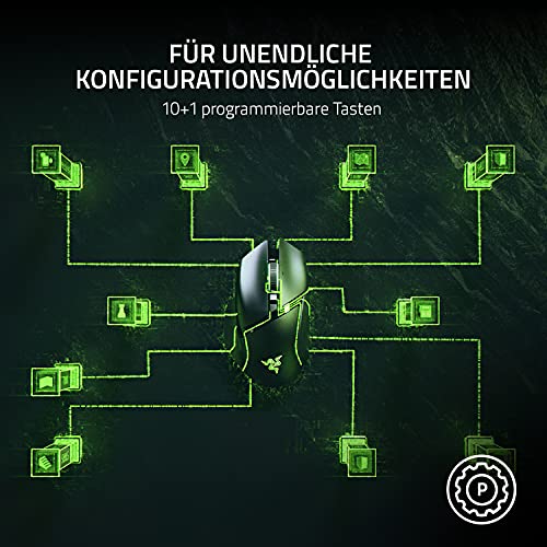 Detalle de Razer Basilisk V3 – Kabelgebundene Gaming Maus mit 11 Tasten, neigbarem HyperScroll und Chroma RGB