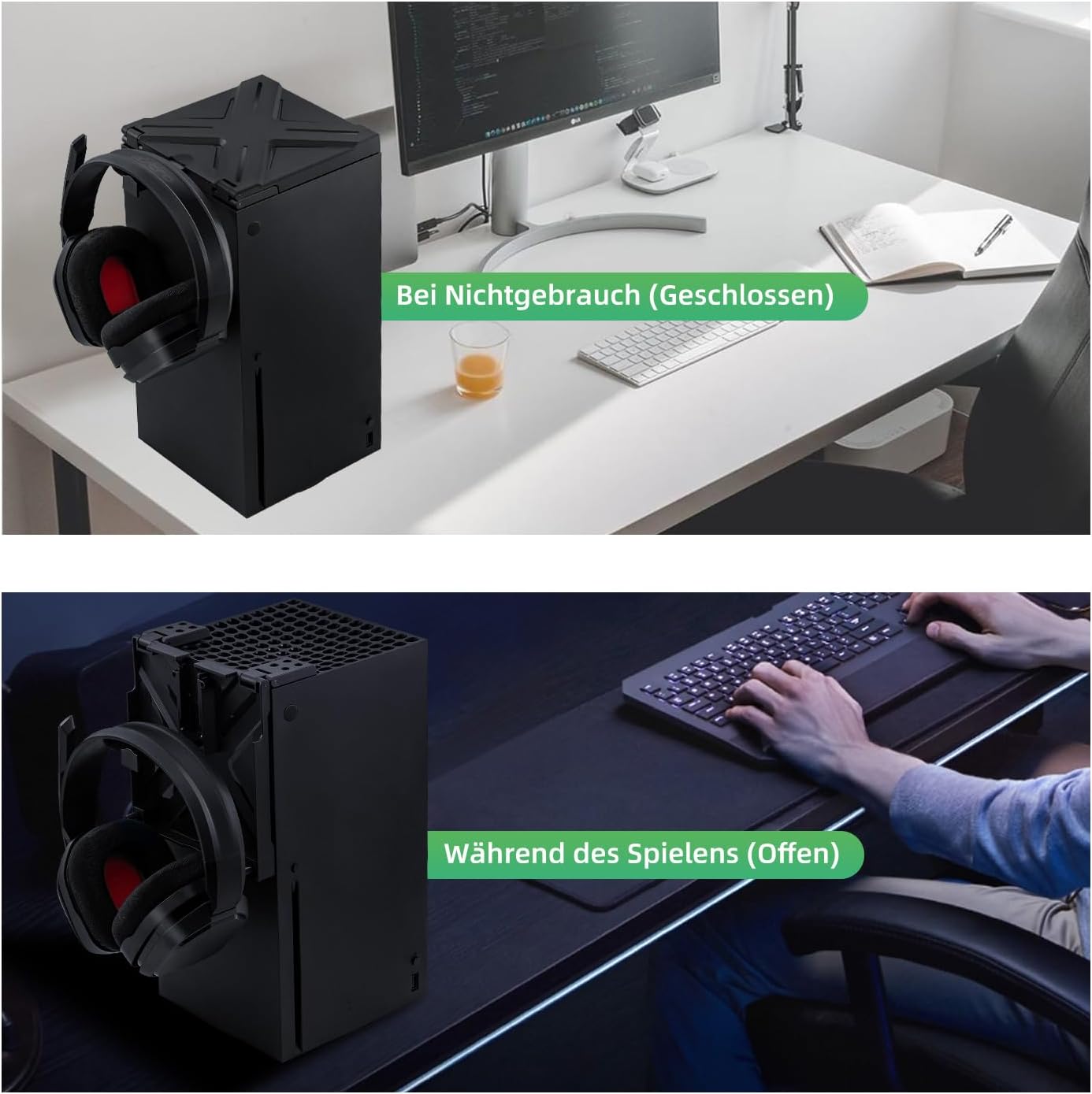 Thumbnail 6 de Staubschutzhülle für Xbox Series X mit 1 Headset-Haken