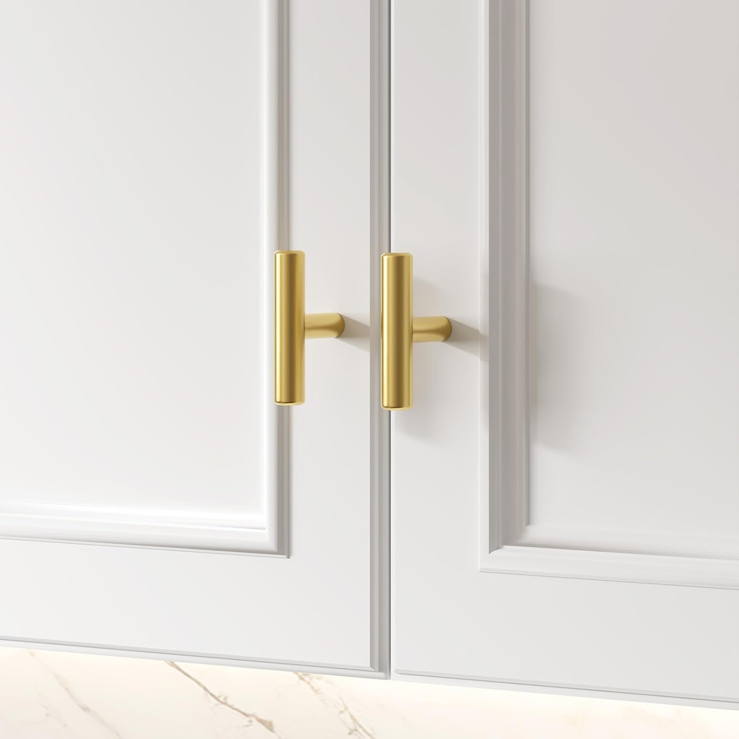 Detalle 2 de Goldenwarm LS201GD01-10Pack Cabinet Knobs, Brushed Brass, 10-Pack