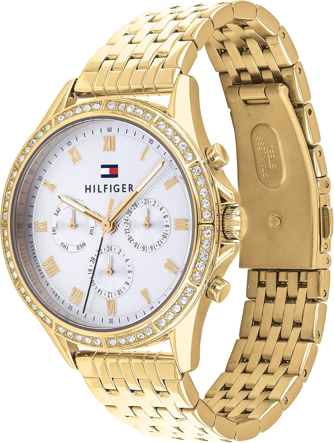 Thumbnail 2 de Tommy Hilfiger Multi Zifferblatt Quarz-Uhr für Damen mit Edelstahlarmband (40 mm)