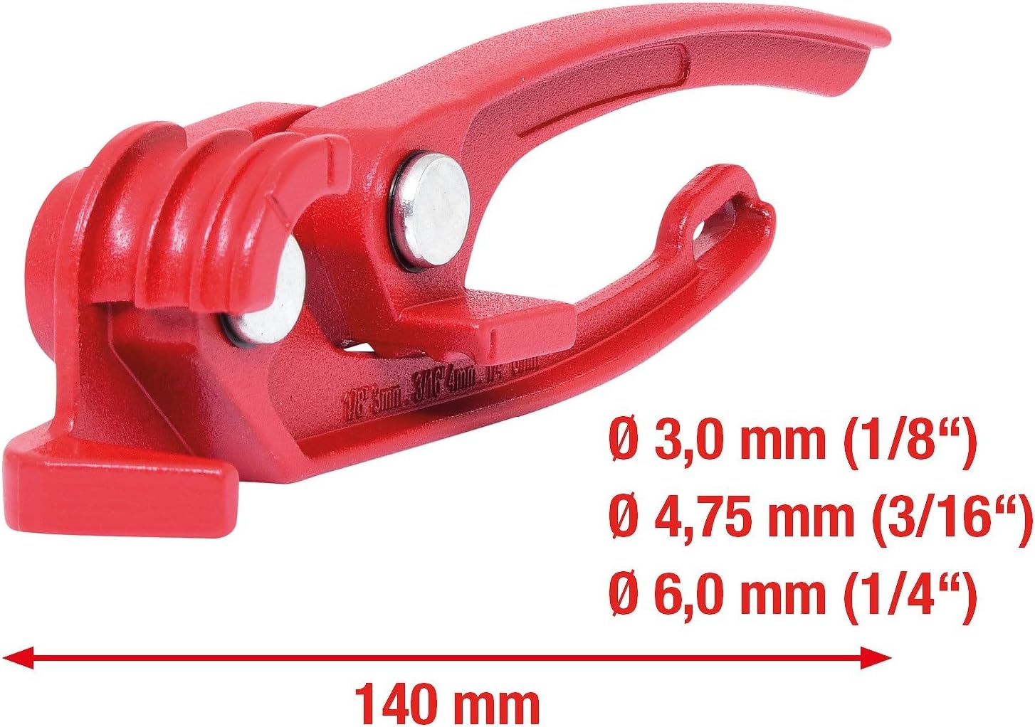 Detalle de KS TOOLS 120.1050 Mini pince à cintrer, jusqu'à 90° – Aluminium