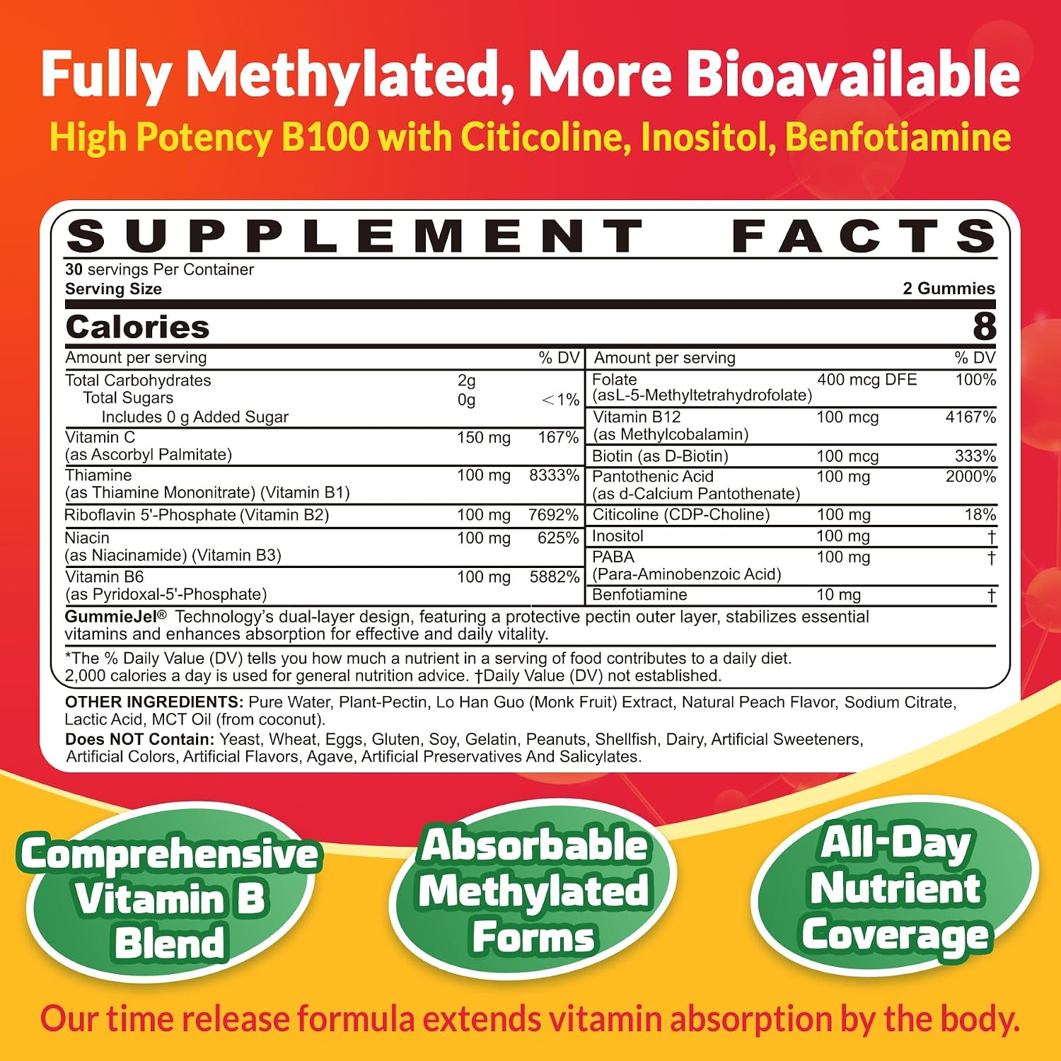 Detalle 2 de Neviss Vitamin B Complex Gummies, 60-count