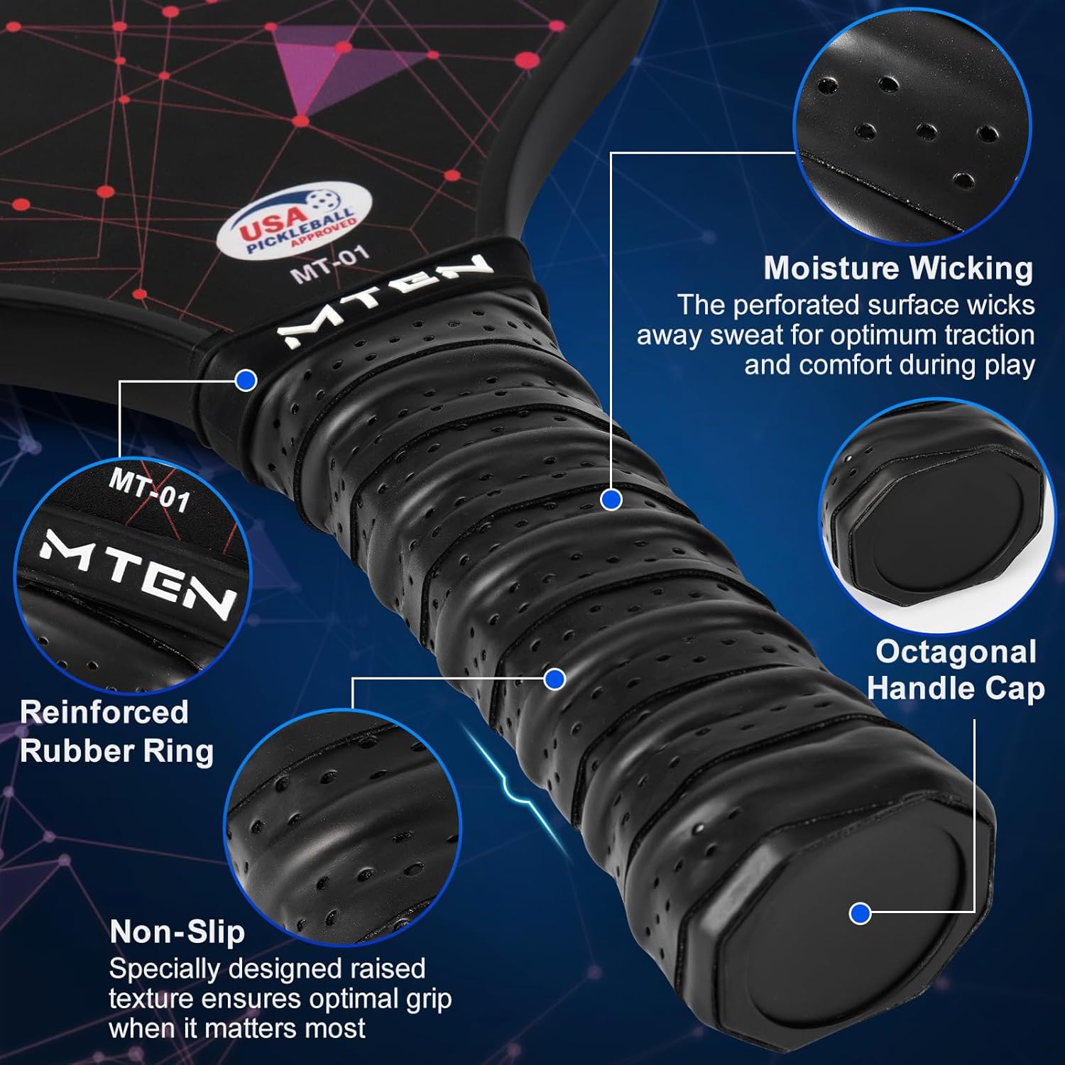 Thumbnail 3 de Pickleball paddles set 7.8 oz