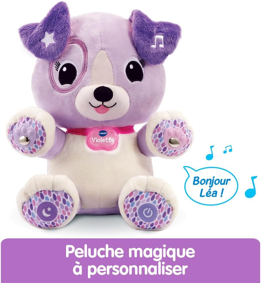 Thumbnail 1 de VTech Mon Amie Pattes Magiques – Violette, peluche interactive et personnalisable