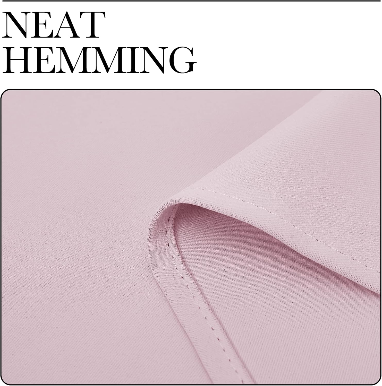 Thumbnail 6 de NICETOWN RV Curtains for Camper Windows (Baby Pink, 42x50) – 2 Panels, Thermal Blackout Drapes
