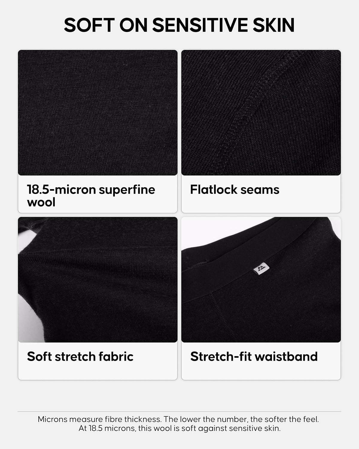Detalle 2 de DANISH ENDURANCE Women’s Merino Baselayer Set, Long Sleeve Top and Tights
