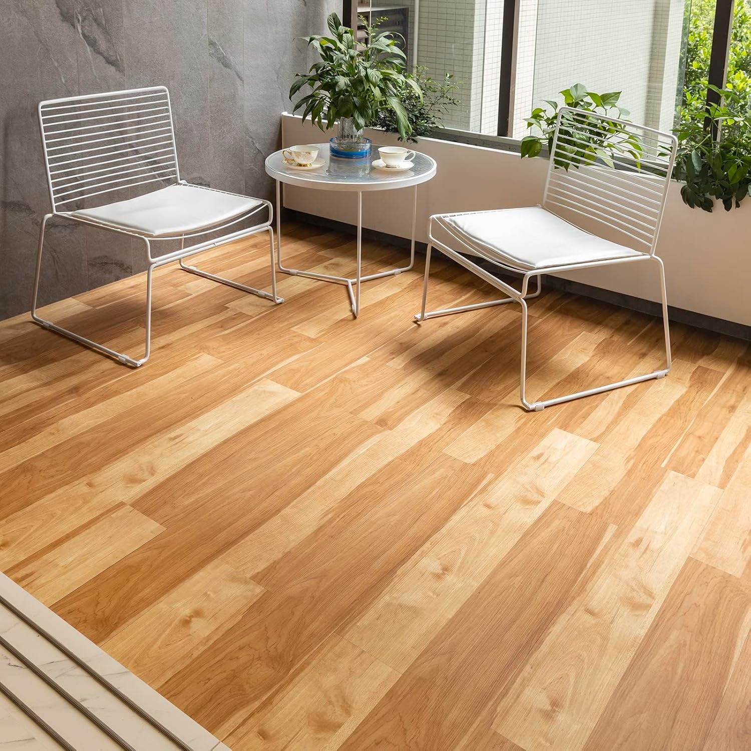 Thumbnail 6 de FLOREXP Vinyl Flooring Oak Block Peel & Stick Tiles