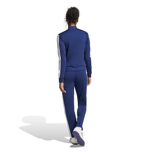 Detalle de Adidas Donna Essentials 3-Stripes Track Suit: blu scuro, taglia XL
