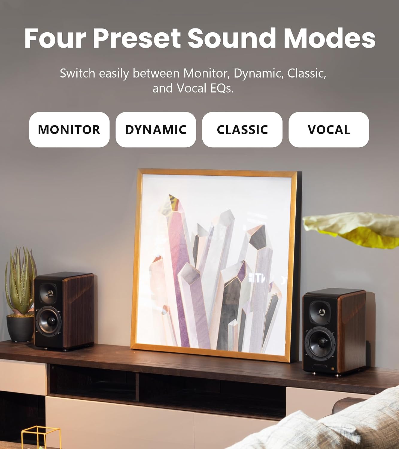 Detalle de Edifier S2000MKIII Coaxial, Bluetooth, Optical & RCA Bookshelf Speakers: Near-Field Active Tri-Amped 130W Studio Monitor