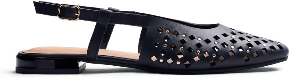 Detalle de GIOSEPPO Femme Kyaka Chaussure Baby : mules en cuir ajouré au style moderne