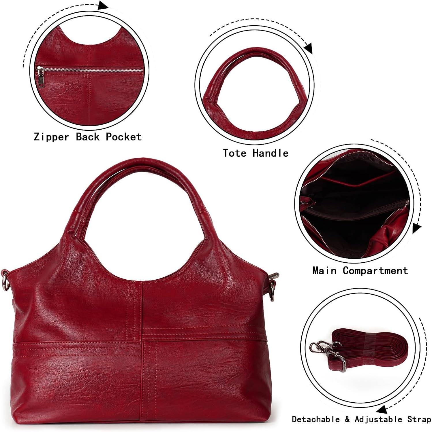 Detalle 1 de KOGTLA Vegan Leather Purse, Medium