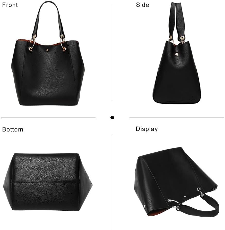 Thumbnail 2 de PU leather tote bag 35 x 31.4 x 22 cm