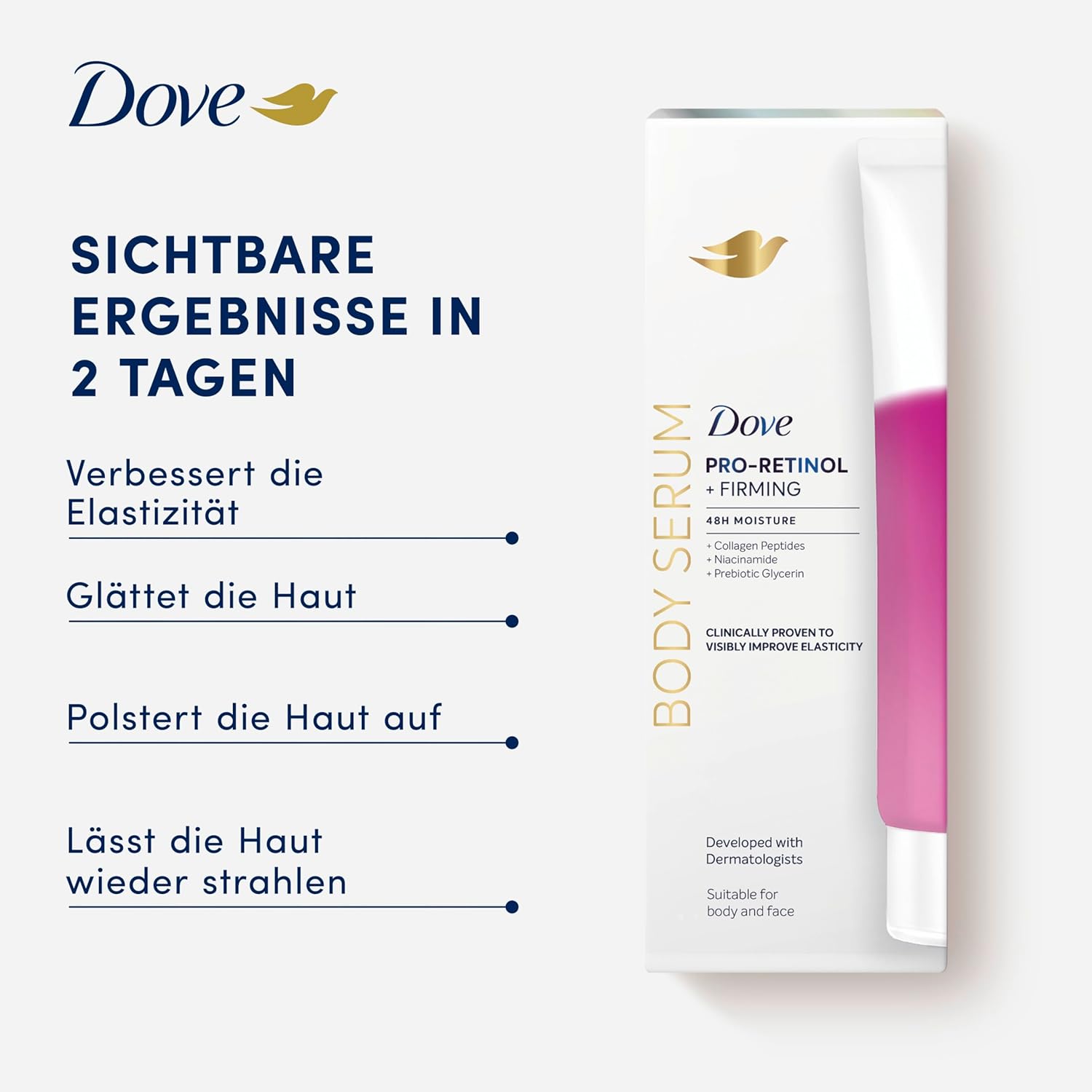Detalle de Dove Feuchtigkeitsserum Pro-Retinol Firming, 200 ml – Für alle Hauttypen