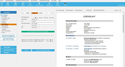 Thumbnail 8 de BEWERBUNGSMASTER professional 2026 – Windows-Software für Bewerbungspakete